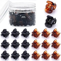 10-100Pcs Mini Hair Claw Clips Black Transparent Hair Accessories Women