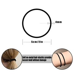 Multy-Colored Hair Ties, 120 PCS Large Elastic Bands, No Assorted B (120 PCS)