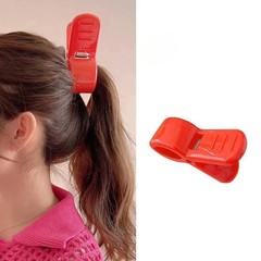 Cute Arrietty Cosplay Shark Hair Clip for Adult Kid Red Ponytail Hairpin Fashion