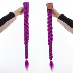 26″ big ponytail boxing braid 100% heat resistant synthetic fiber hair clip in