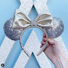 US stock Disney 200+ Mickey Minnie Mouse Ears Headband new Sequined Disneyland