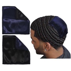 2 Pcs Double Layer Crown Patch for Waves,Wave One Size, Black+Navy