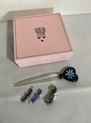 Tarina Tarantino Hair Pins With Swarovski Crystals Lot Of 4