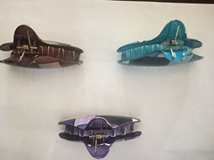 French Atelier Mosaic Claw Clip Lot Of 3
