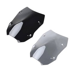 Global Motorbike Windshield With Two Installation Crests Permanent ABS Substance