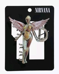 Nirvana In Utero Angel Claw Hair Clip Metallic NEW