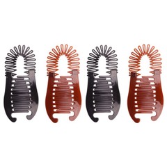 4pcs Banana Hair Clips Ponytail Holder Comb Hair Accessories for Women Girl