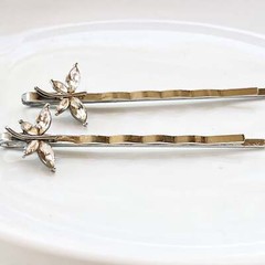 Light Brown Dragonfly Hair Pin, Hair Pins For Woman, Womens Hair Clip, Womens Bo