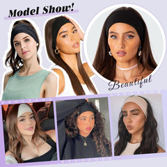 6 Pcs Wide Headbands for Women Fashion Headband Stretch Headband Boho Head Bands