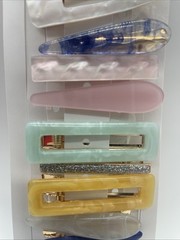 Time And Tru Hair Accessories Hair Clips 10 Piece Barrettes Coastal Beach Fall