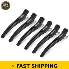 AIMIKE 6pcs Non-Slip Hair Clips – Black Duck Billed Styling Clips