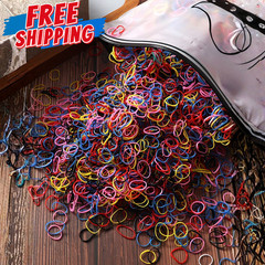 2000pcs/Pack Small Disposable Rubber Hair Ties Ponytail Holders Hair Rubber Band