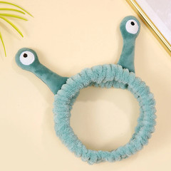 Cute Animal Ears Headbands with Fluffy Ball Soft Coral Fleece Elastic Hair Band
