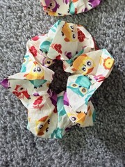 Women/Girls- Scrunchie Set Of 2 Owl Theme