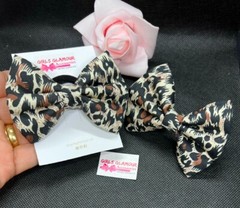 Animal Print Bow Bobbles Hairband Hair Tie Elastic Band Leopard Dress Shoes