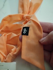 Alo Yoga Fresh Mesh Tie Headband One Size, Cantelope NWT