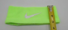 Nike Athletic Wide Headband OSFM Adult Lime Glow/White