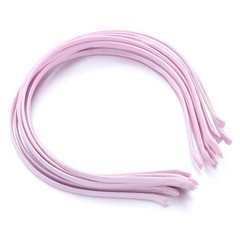 10Pcs Colorful Fabric Covered Headbands DIY Hair Hoops Blank Base Hair Accessory
