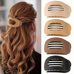 4 Women’s French Flat Strong Non-Slip Hair Clips with Free Shipping!!!