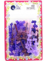 TARA SELF HINGE BABY BOW HAIR BARRETTES – 42 PCS. (09118 & 09119)