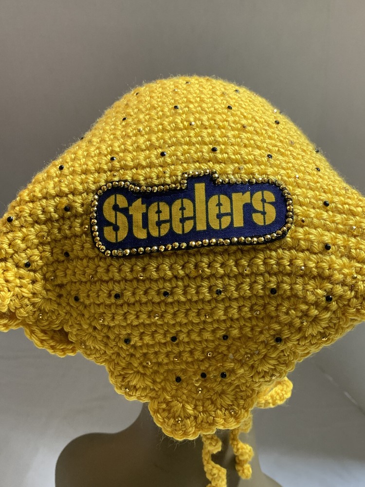 bandana headband, Handmade, Crochet, Steelers, One Size Fits All
