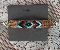 Western Equestrian Custom Beaded Hair Barette