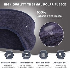 Ear Warmer Winter Polar Fleece Headband Ski Ear Muff Unisex Stretch Spandex Hat