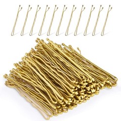 Gold Bobby Pins 2in 120 pcs – Blonde Hair Pins for Women with Box