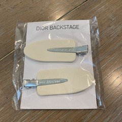 Dior Beauty Backstage White Hair Clips Get Ready 2 pc set Novelty GWP NEW