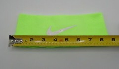 Nike Athletic Wide Headband OSFM Adult Lime Glow/White
