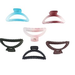 Hair Claw Clips Set Of 6 Womens O/S Fashion Accessory Gifting Christmas Workwear