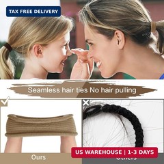 SYGY Hair Tie, 100PCS Hair Ties for Thick Thin Hair, Seamless Cotton Hair Bands,