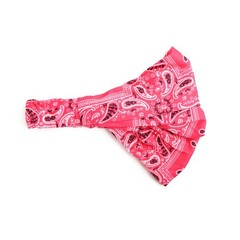 Wide and Stretchy Cotton Bandana Headwrap, Multiple Colors (Hot Pink Paisley,…