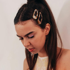 Small Hair Barrettes for Women No Slip Metal Snap Clips for Thin and Fine Hair,M