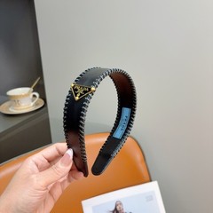 Prada’s new leather headband – black