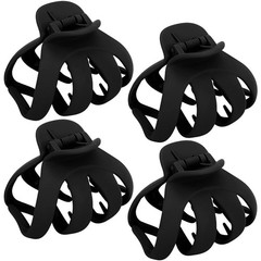 4 Pcs 3.15 Inch Large Octopus Hair Claw Clips for Girls Women Thick Hair
