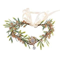 Fairy Flower Crown Even Headband Floral Headpiece Woodland Forest Circlet for Wo