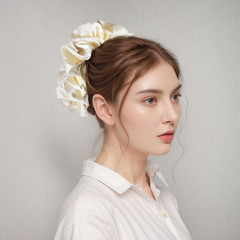 Oversized Satin Scrunchies for Women – 2 Pack Extra Large Hair Ties Accessories,