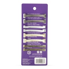 Stay Tight Hair Barrettes 8Ct Non-Slip Metallic Hair Clips