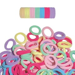 100PCS Mini Hair Accessories – Soft and Seamless Elastic Ponytail Holders for…