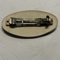 VTG 90’s Art To Wear Pablo Picasso style girl Before A mirror Hair Clip Barrette