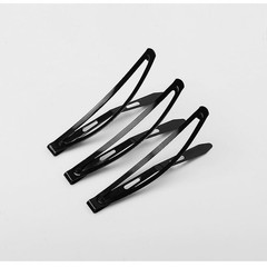 24Pcs Large Metal Snap Hair Clips for Women – 2.16 Inch Black No-slip Clips