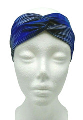 Nike Printed Twist Turban Headband Paramount Blue/Black/White Adult Unisex