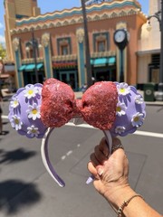 BEW DAISY Ears Headband with PINK Glitter Bow. SOLD OUT EVERYWHERE