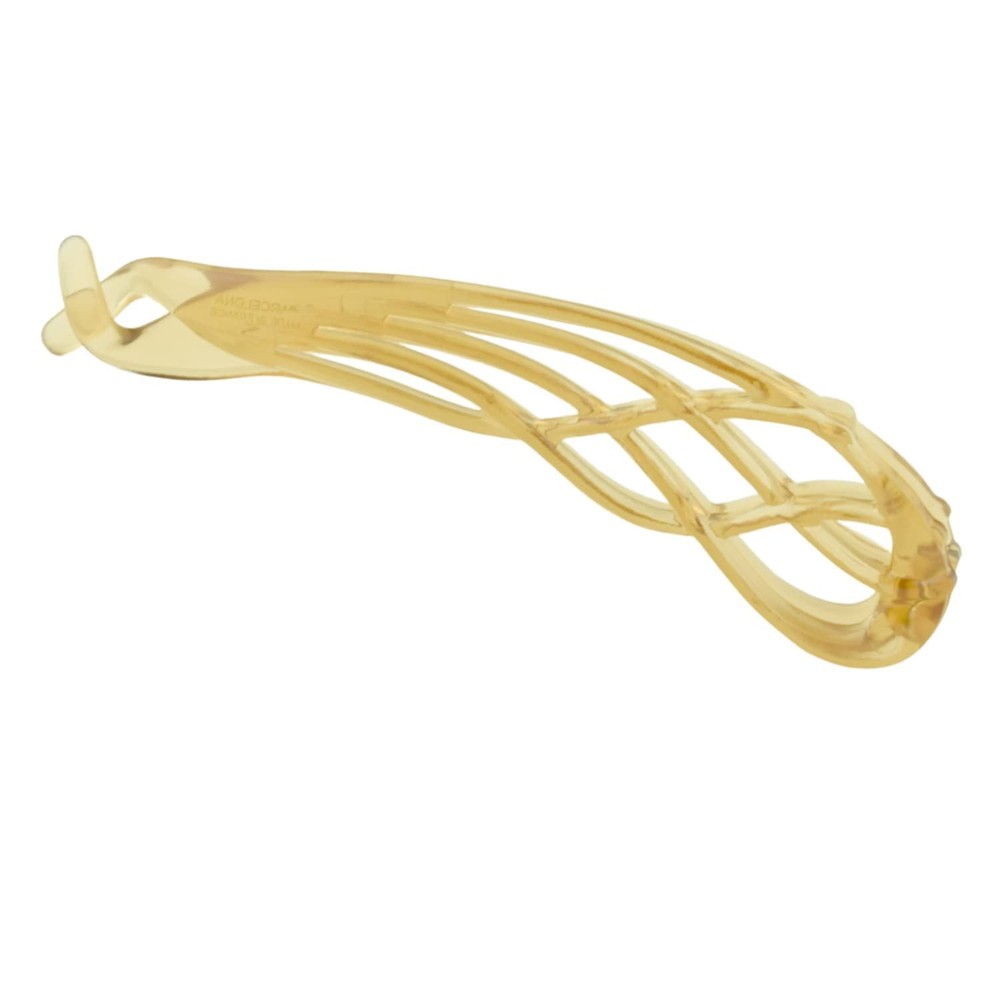 Parcelona French Curved Large 4″ Celluloid Banana Hair Clip for Women