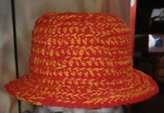 Wildfire (Hat designed and handmade) by Glover Girl Designs