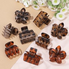 3 Styles Medium Hair Clips for Women 9 Pcs Small Claw Thin Tortoise