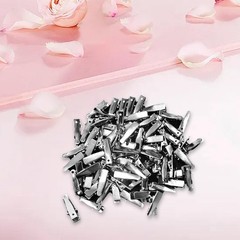 80pcs Sliver Metal Small Alligator Hair Clips, Alligator Clips For Crafts, Mi…