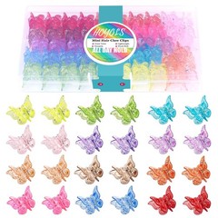 Hoyols Glitter Butterfly Hair Clips, 90s Y2K Sparkle Accessories for Teens Wo…