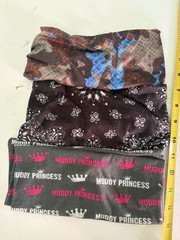 Hair Glove Women’s Fabric Headband Lot 3 Multicolor Camouflage Prints